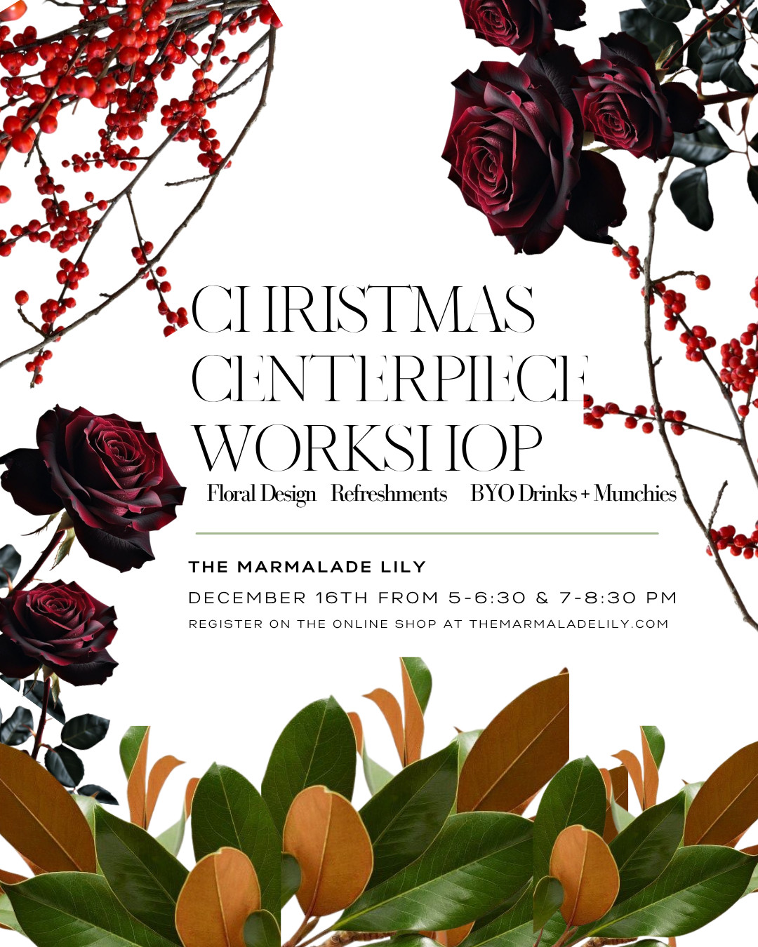 2026 Christmas Centerpiece Workshop