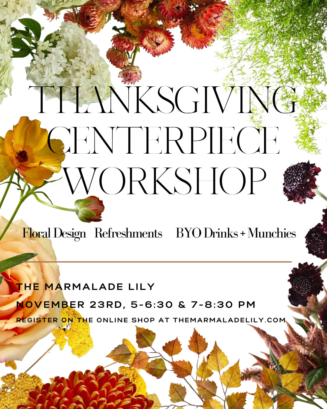 2026 Thanksgiving Workshop